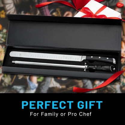 Slicing Knife and Sharpening Rod