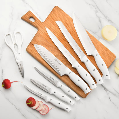 White Knife Set