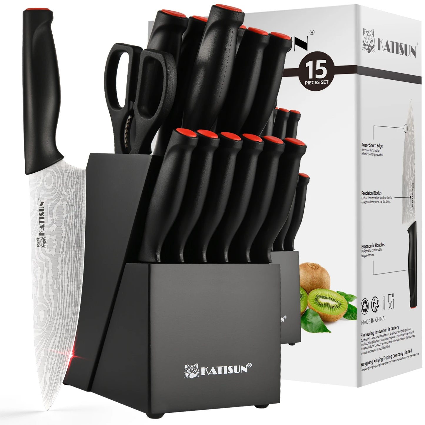 Kitchen Knife Block Set
