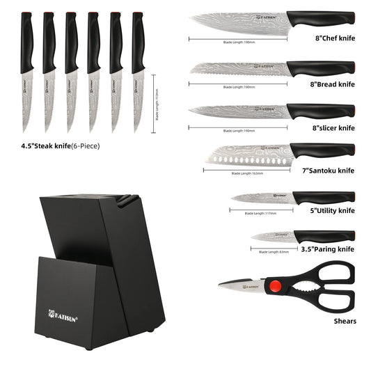 Kitchen Knife Block Set