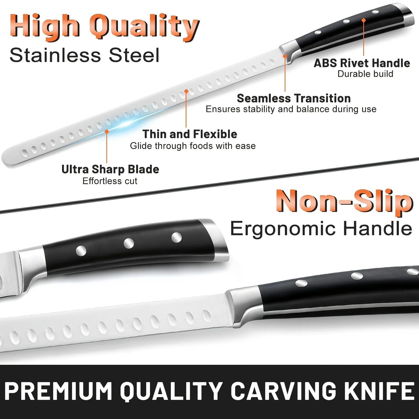 Slicing Knife and Sharpening Rod