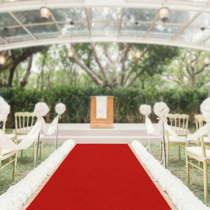 Red Outdoor Carpet Runner, Aisle Runner, Party Runner.