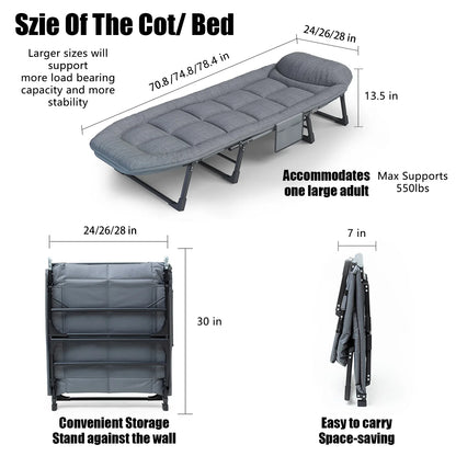 Folding Single Sofa Bed, Nap Lounge Chair