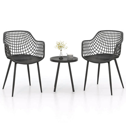 Heavy Duty Patio Bistro Set Table and 2 Chairs
