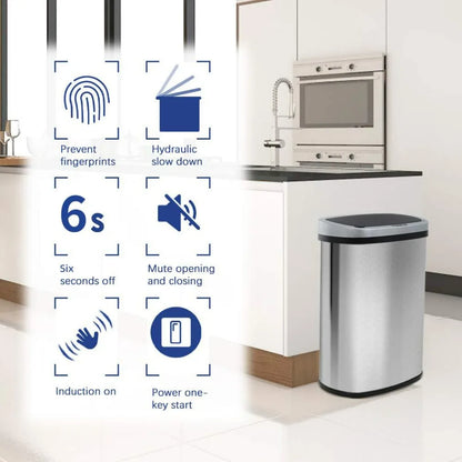 Trash Can with Automatic Lid