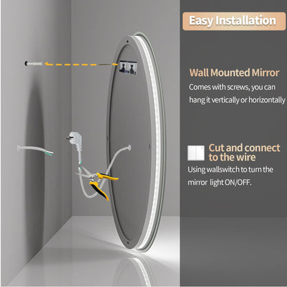 Anti-fog LED Bathroom Mirror