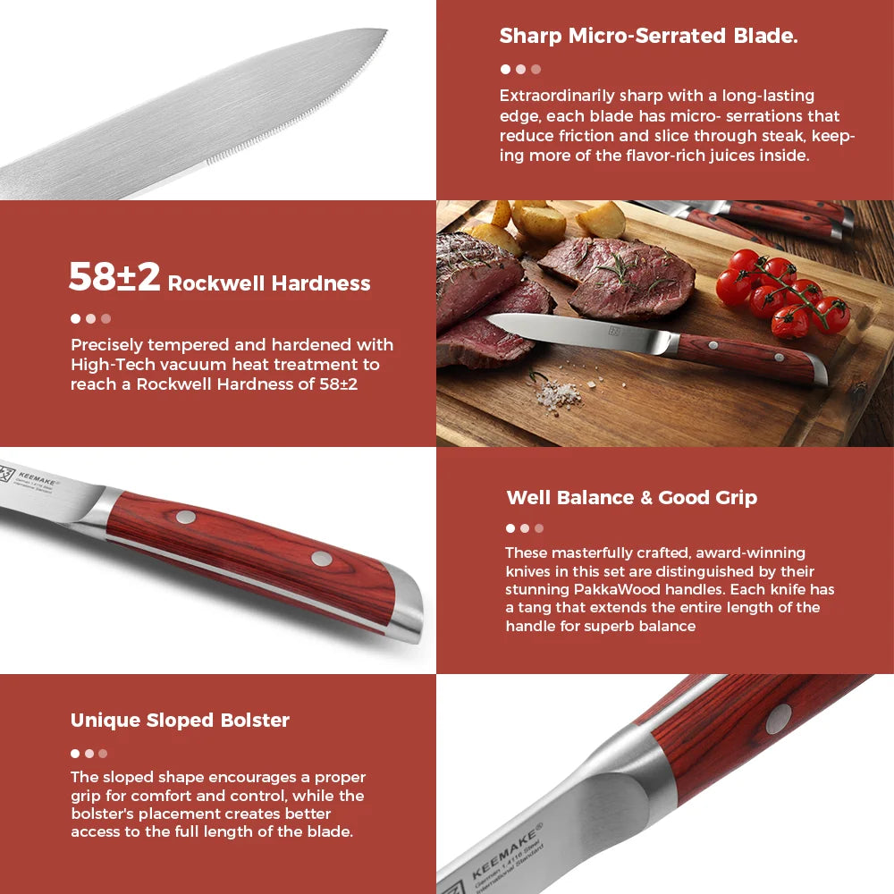 4 Piece Steak Knives Set