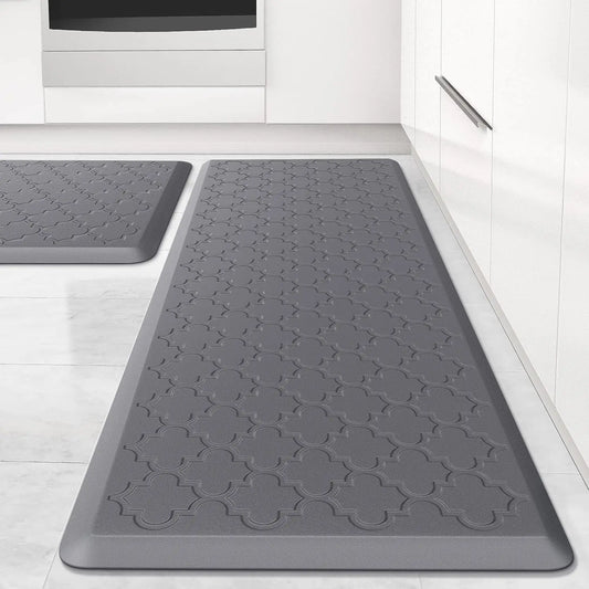 2-Pack Anti-Fatigue Kitchen Mat, Waterproof Non-Skid Foam Rug