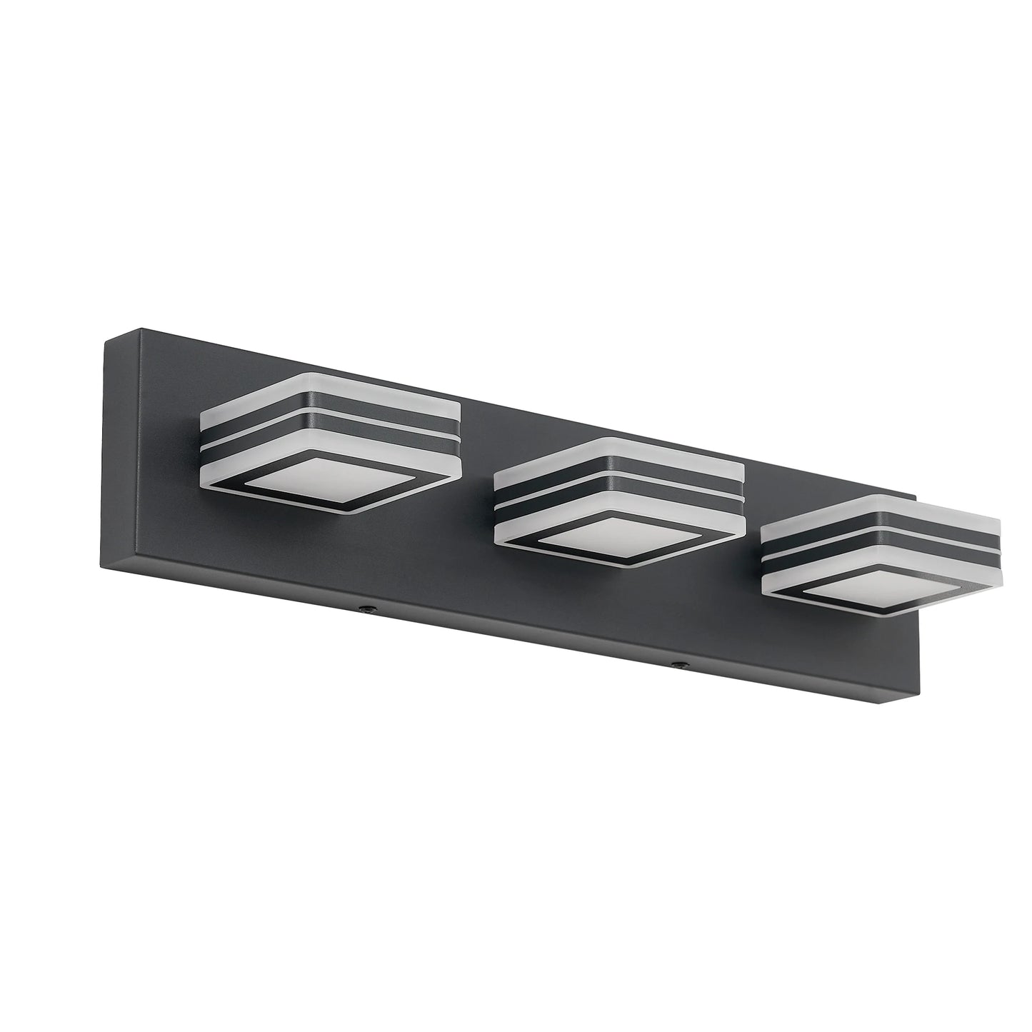 LED Black/Chrome Vanity Lights