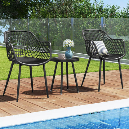 Heavy Duty Patio Bistro Set Table and 2 Chairs