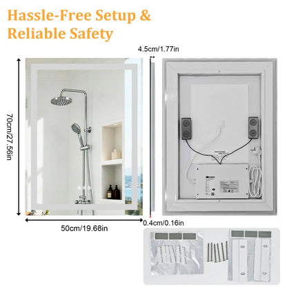 LED Bathroom Mirror Built-in Bluetooth Speaker