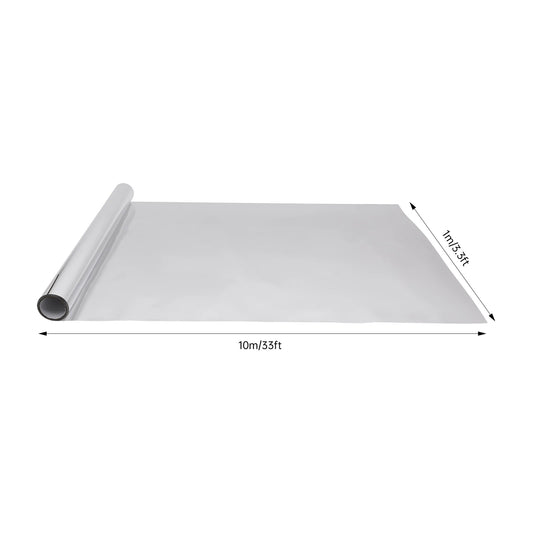 3.3 foot by 33 foot Double Sided Silver Mirror Aisle Runner Indoor/Outdoor