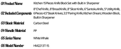 White Knife Set