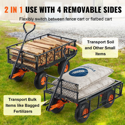 Sturdy Metal Garden Cart
