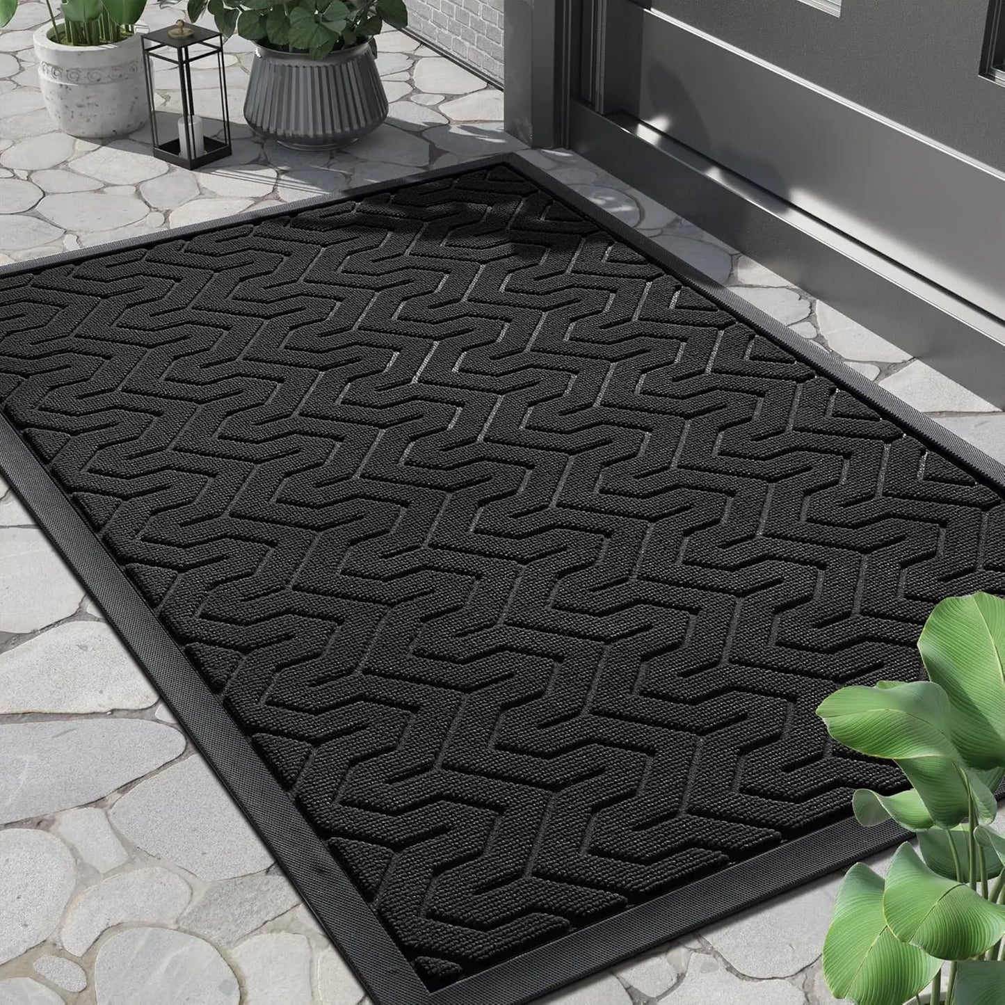 Large Door Mat 36x24, Waterproof Heavy Duty