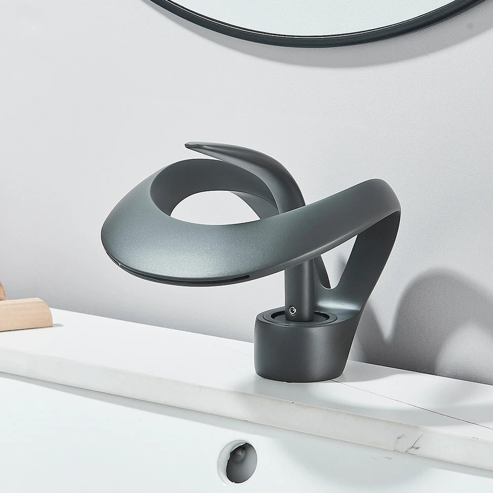 Waterfall Basin Faucet Deck Mounted