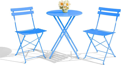 Foldable Bistro Set, Table and 2 Chairs