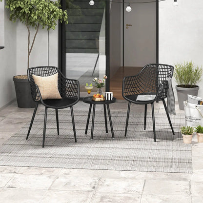 Heavy Duty Patio Bistro Set Table and 2 Chairs