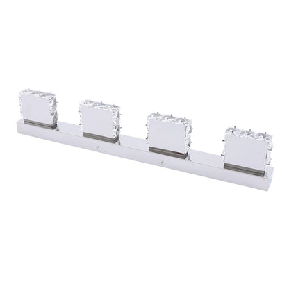 4-Head Crystal Mirror Light LED Wall Sconce