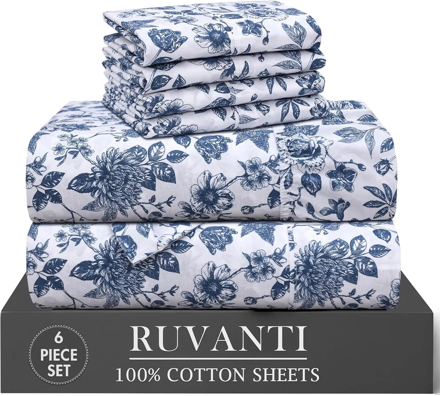 6-Piece Cotton Sheets Set