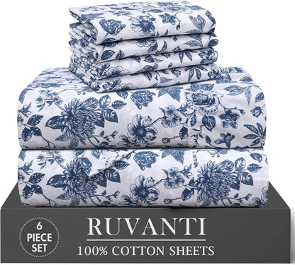 6-Piece Cotton Sheets Set