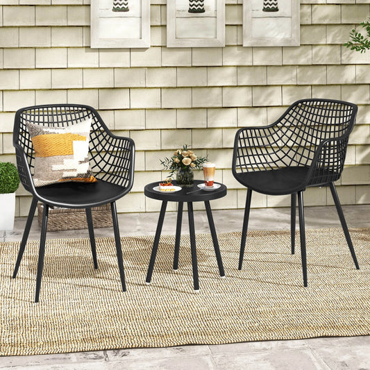 Heavy Duty Patio Bistro Set Table and 2 Chairs