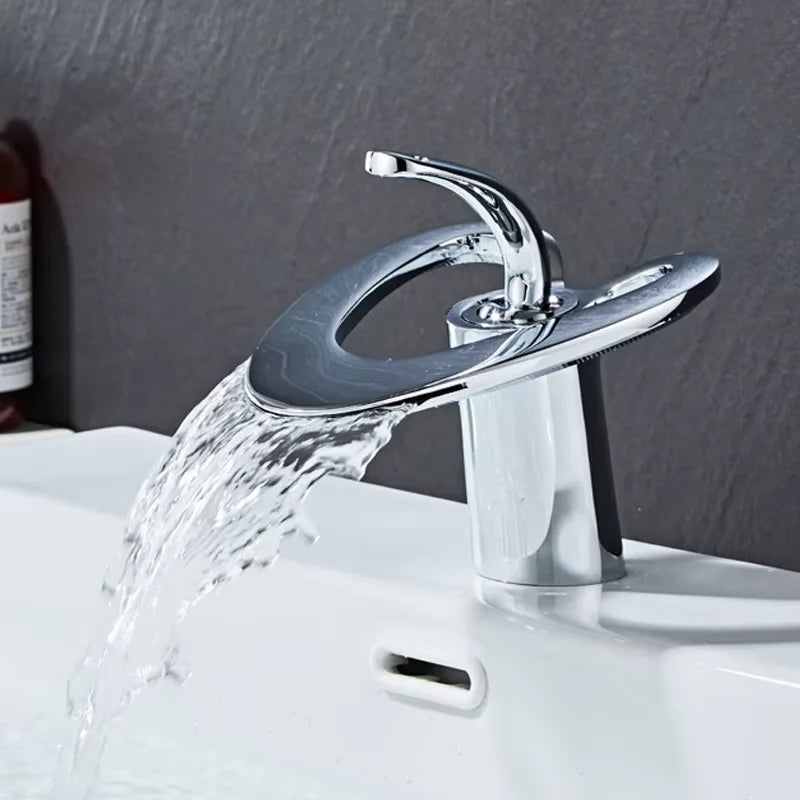Waterfall Basin Faucet Deck Mounted