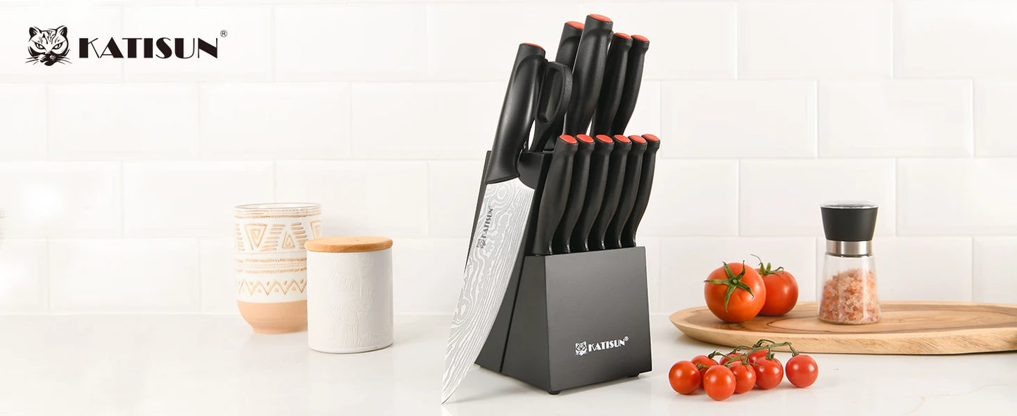 Kitchen Knife Block Set