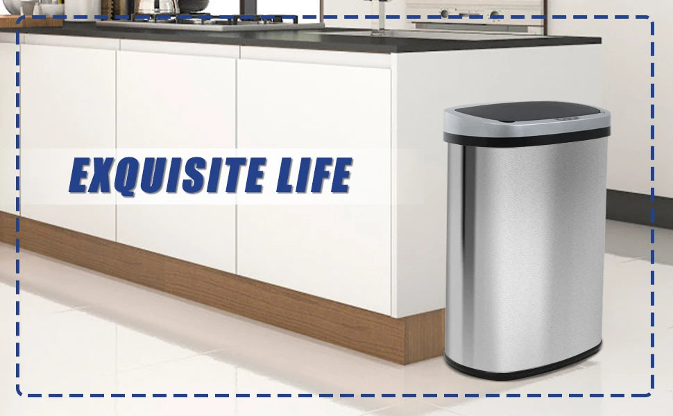 Trash Can with Automatic Lid