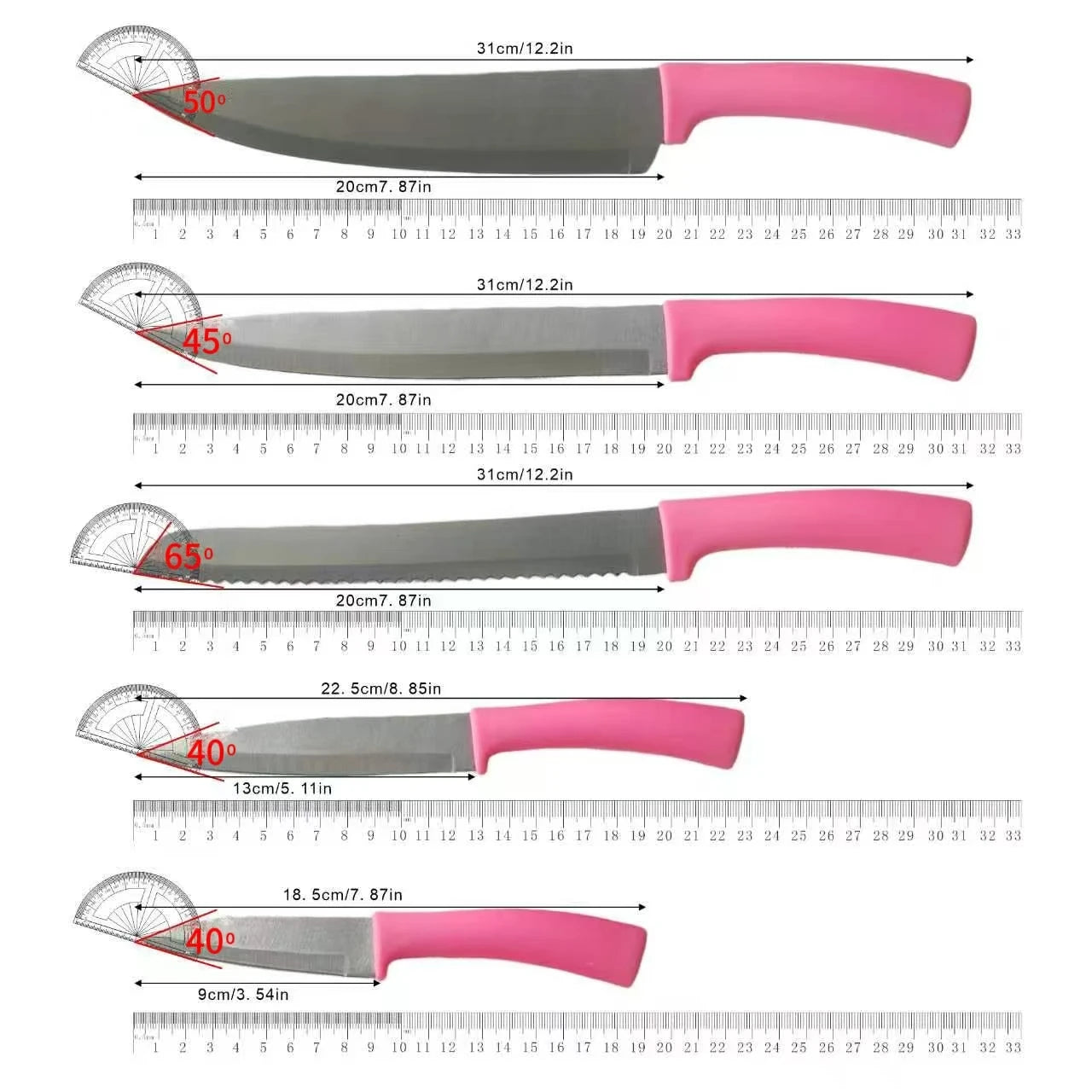 Knife Set Perfect for Various Cooking Tasks