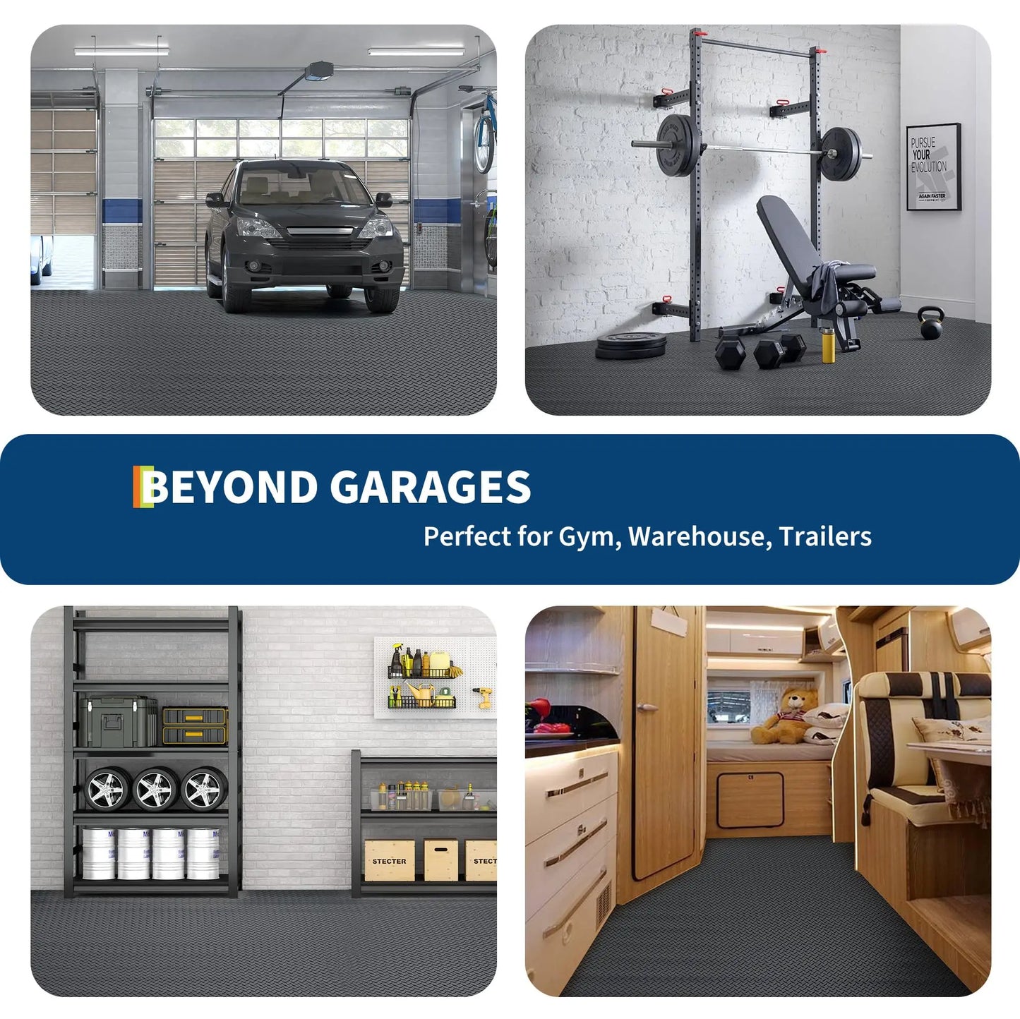 Diamond Plate Garage Floor Mat