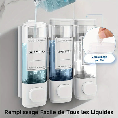 3-in-1 Shampoo Conditioner Body Wash Dispenser