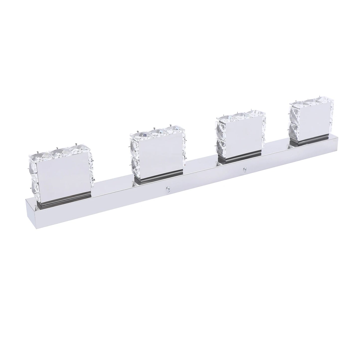 4-Head Crystal Mirror Light LED Wall Sconce