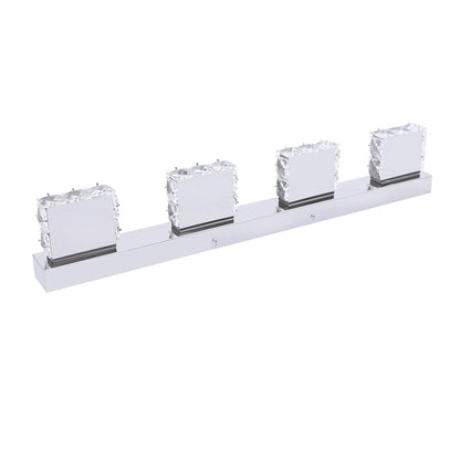 4-Head Crystal Mirror Light LED Wall Sconce