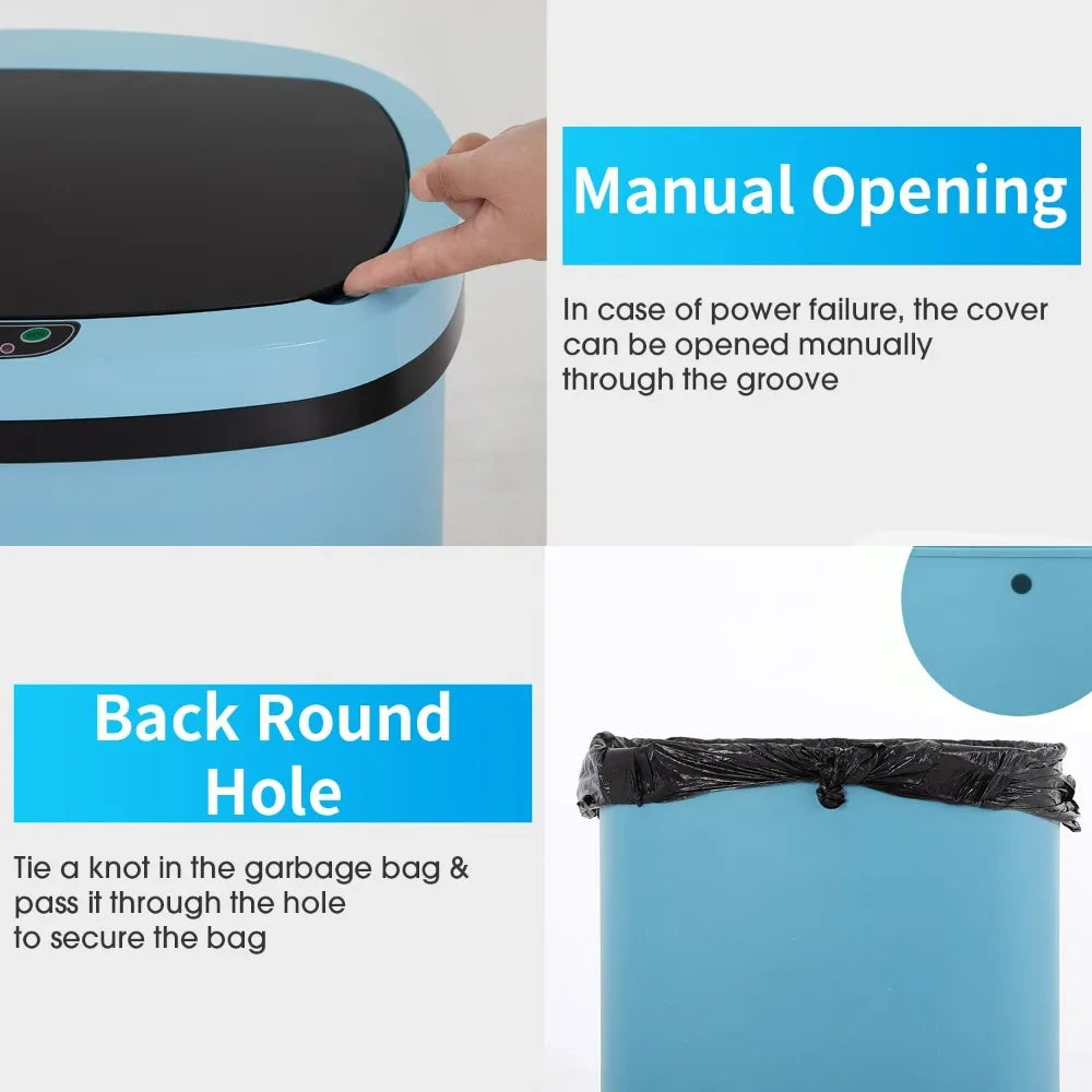Trash Can with Automatic Lid