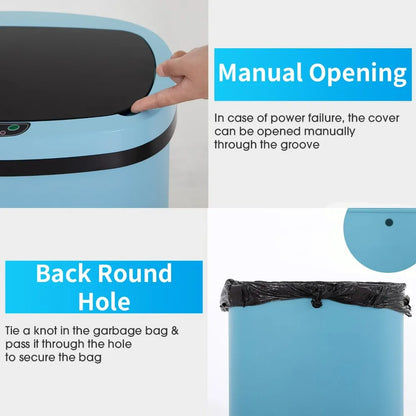 Trash Can with Automatic Lid