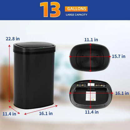 Trash Can with Automatic Lid