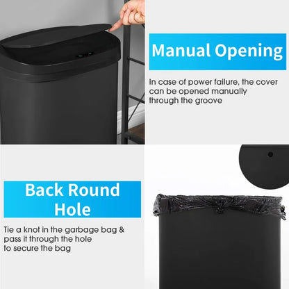 Trash Can with Automatic Lid