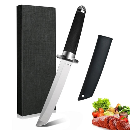 Samurai style kitchen knife