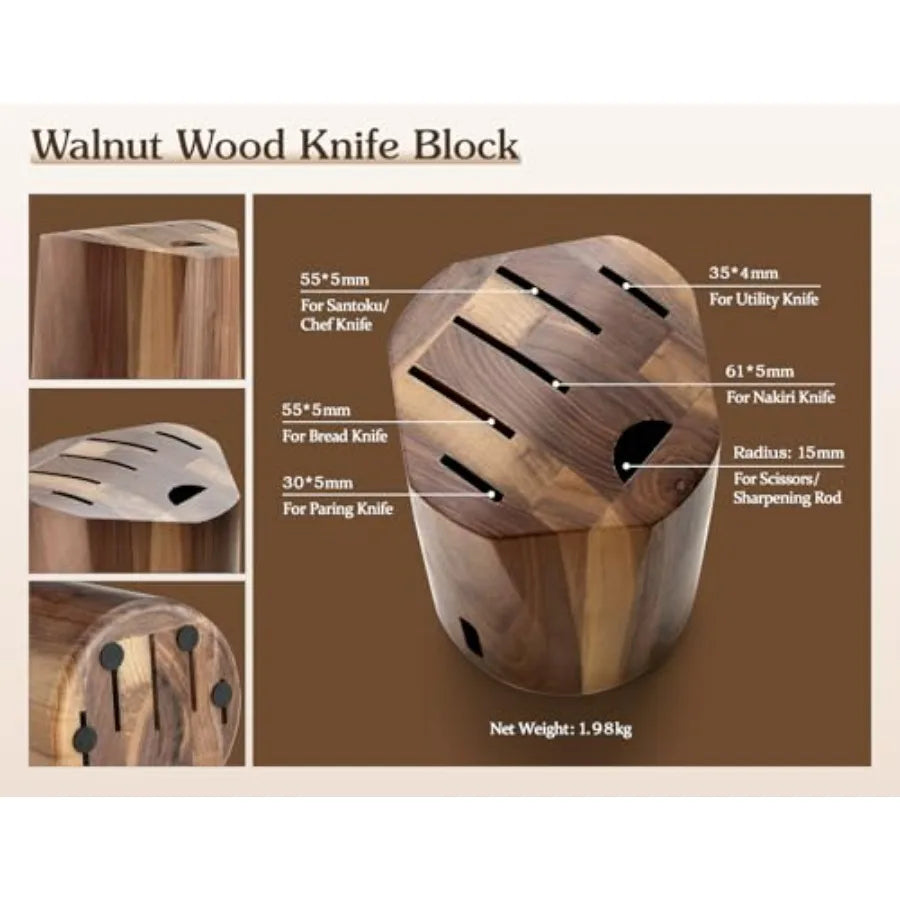 High Carbon Steel Kitchen Knife Set