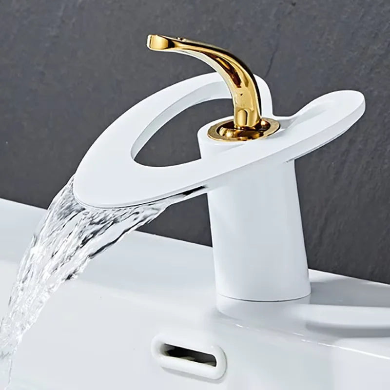Waterfall Basin Faucet Deck Mounted
