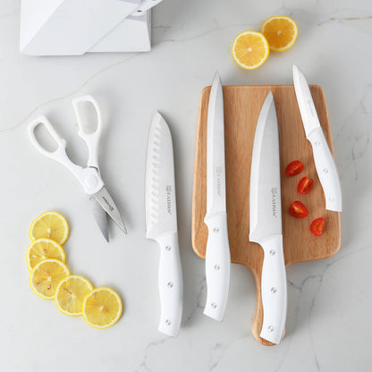 White Knife Set