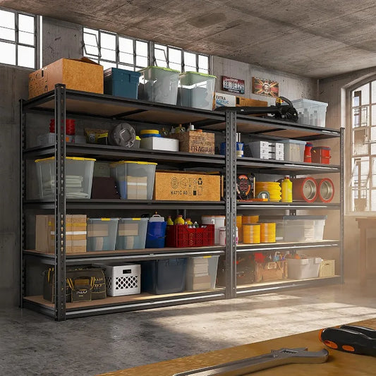 72''H Storage Shelves 5 Tier Metal
