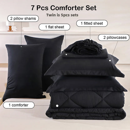 5pcs/7pcs Bedding Sets