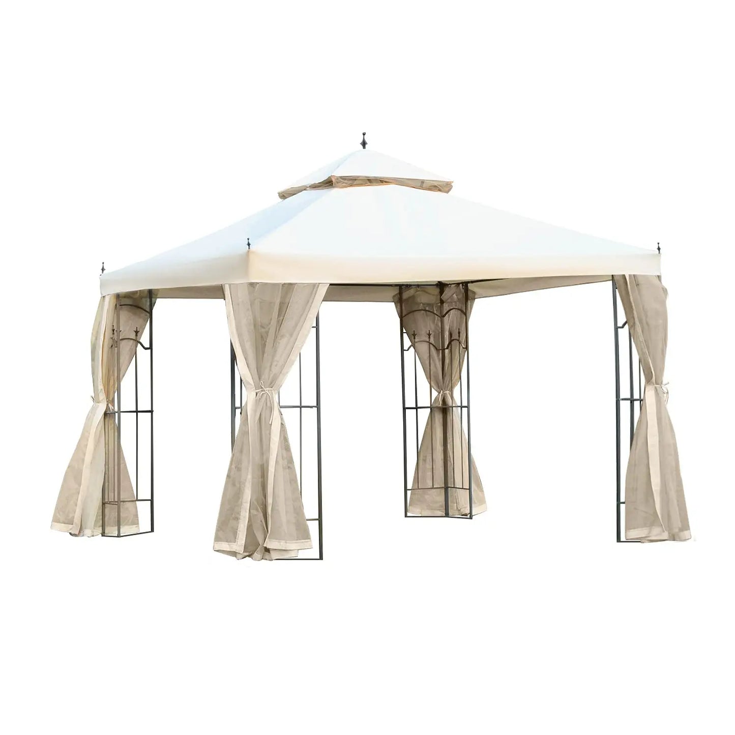 10x10ft Outdoor Retractable Pergola Canopy Metal Patio Shade Shelter for Backyard Porch Party Garden Grill Gazebo, Customized