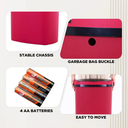 Trash Can with Automatic Lid