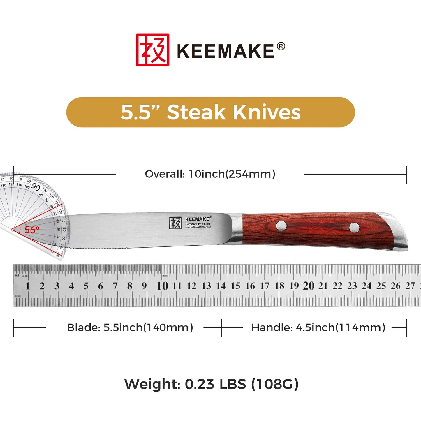 4 Piece Steak Knives Set