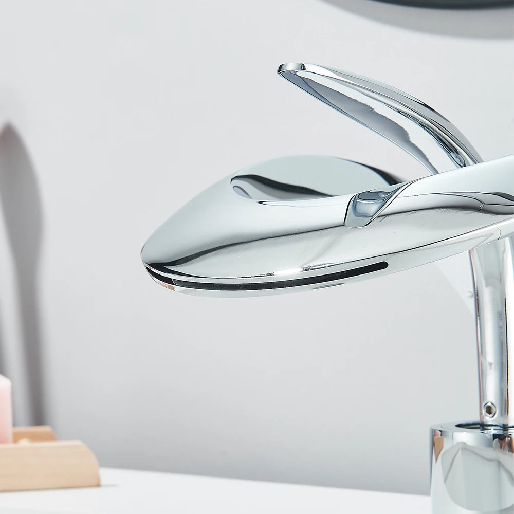 Waterfall Basin Faucet Deck Mounted