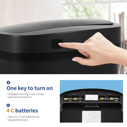 Trash Can with Automatic Lid