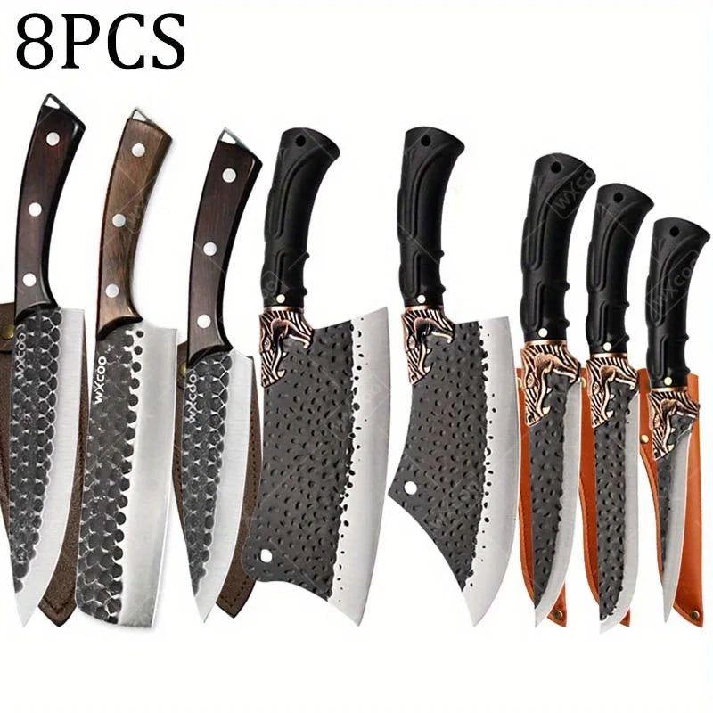 Chef Knife Set Forged Stainless Steel